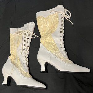 Elle Women's Boots Brogue Mid Calf Boots